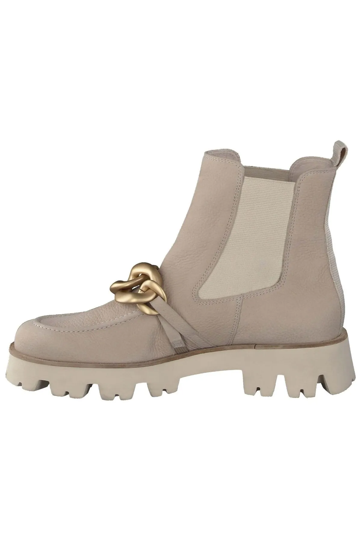 Paul Green  Stiefelette - Beige - Blockabsatz
