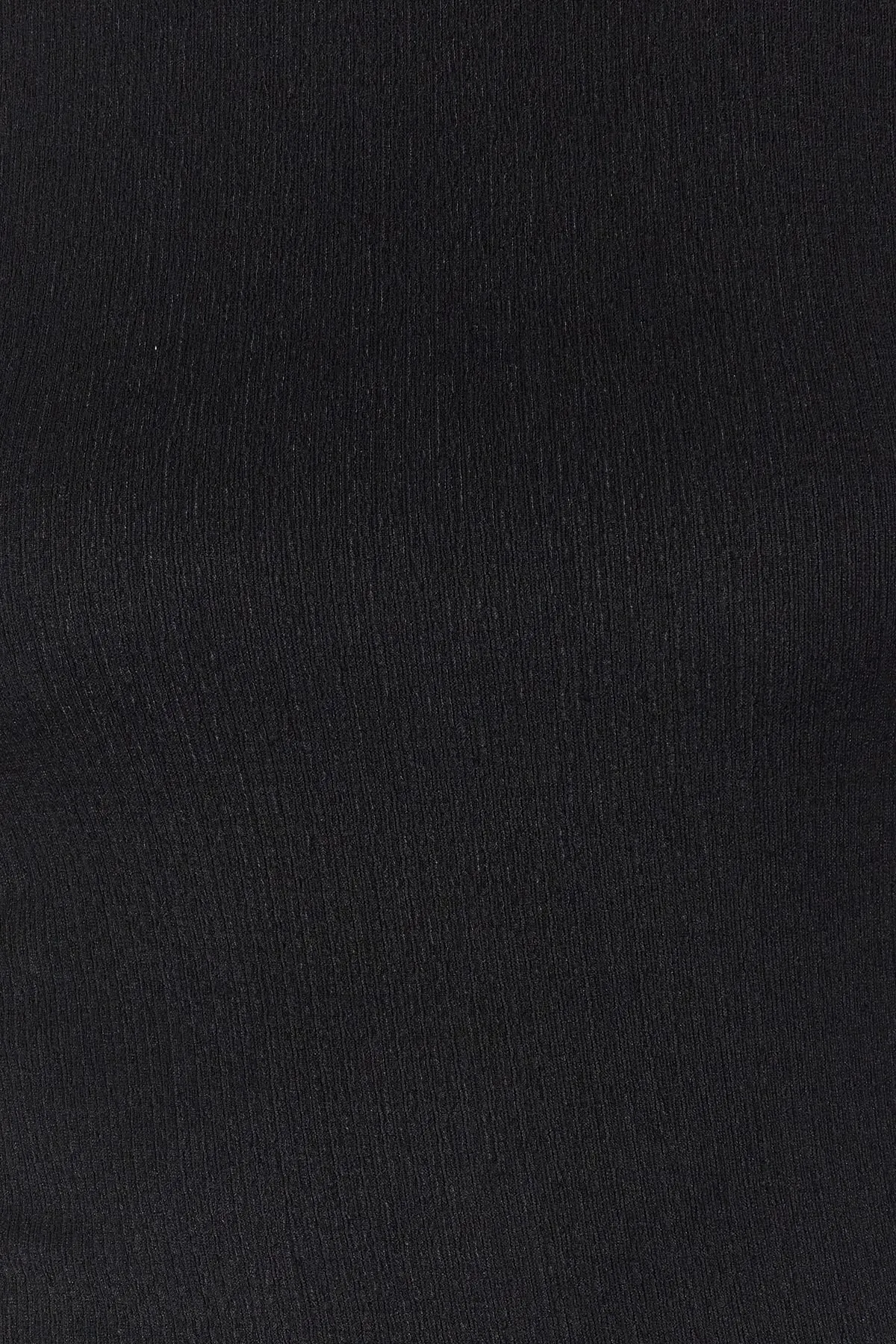 Trendyol Collection  Schwarzer taillierter/körperbetonter Rundhalspullover/strukturierter gestrickter Athlet TWOSS22AL00075