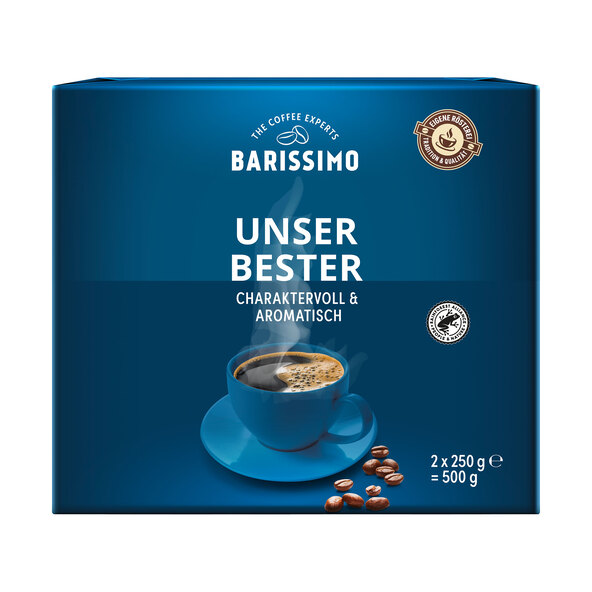 Kaffeepulver Unser Bester, 18 x 250 g