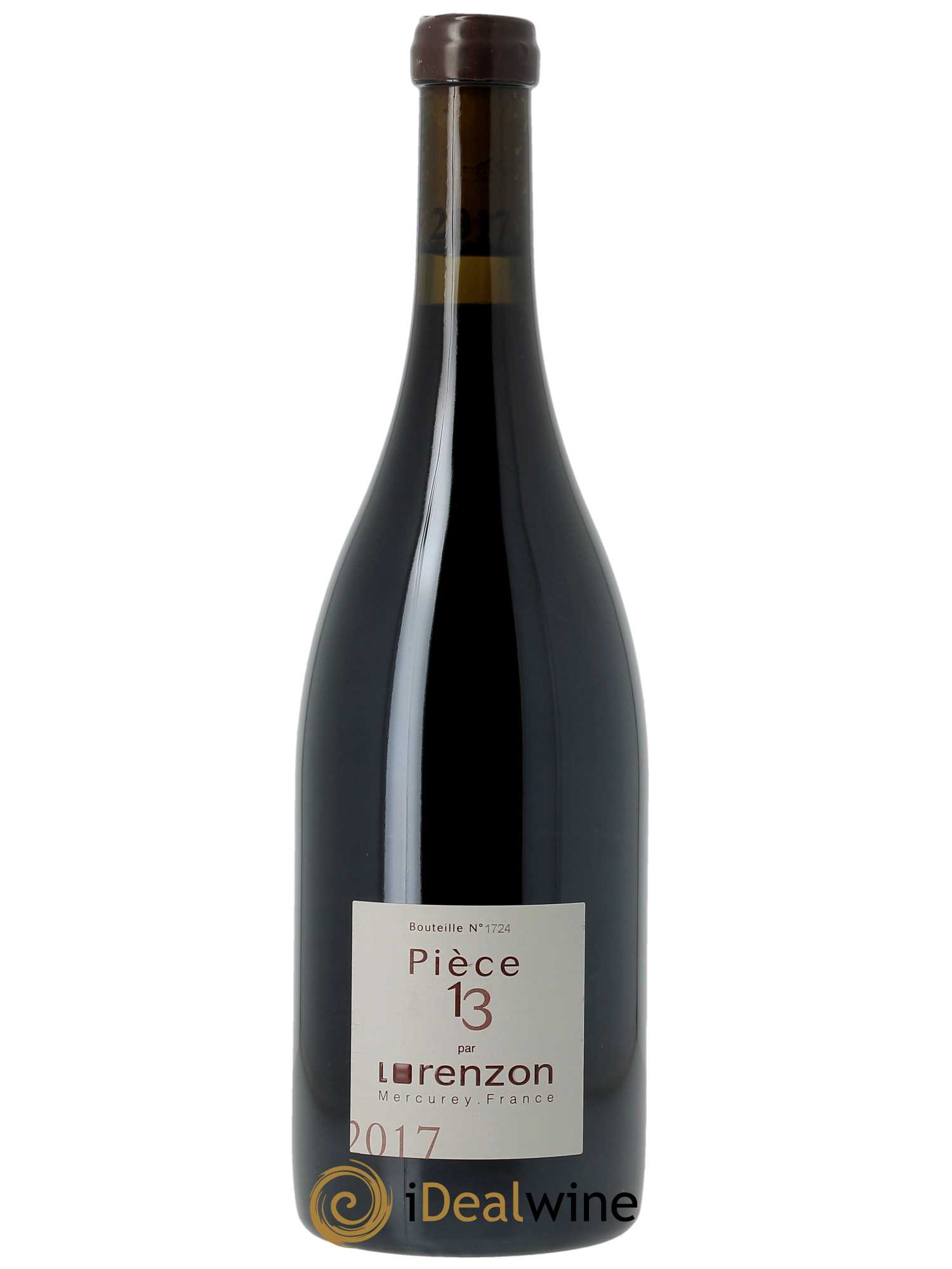 Mercurey 1er Cru Pièce 13 Bruno Lorenzon  2017 - Lot de 1 Bouteille