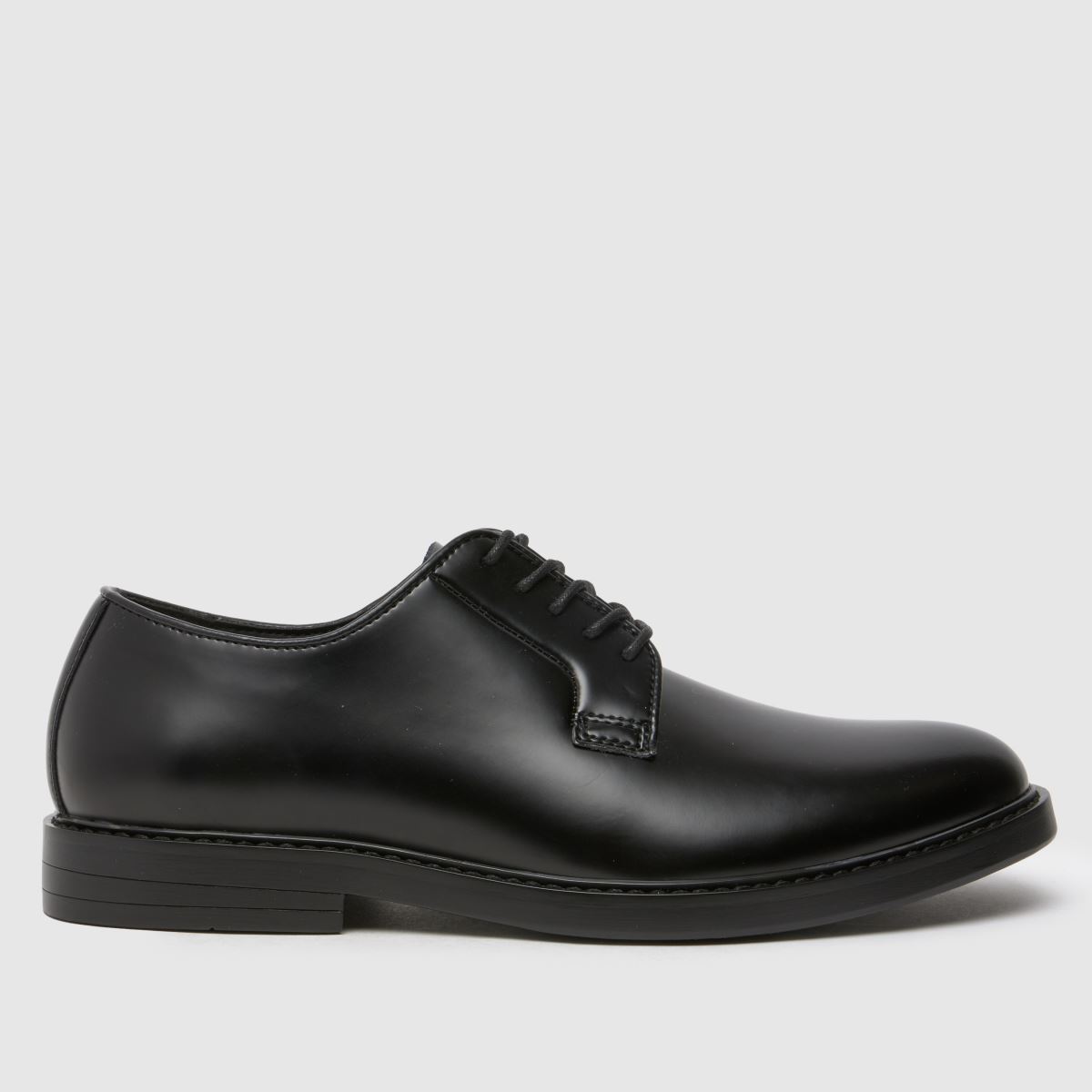 Schuh Monte – Svarta läderskor med snörning