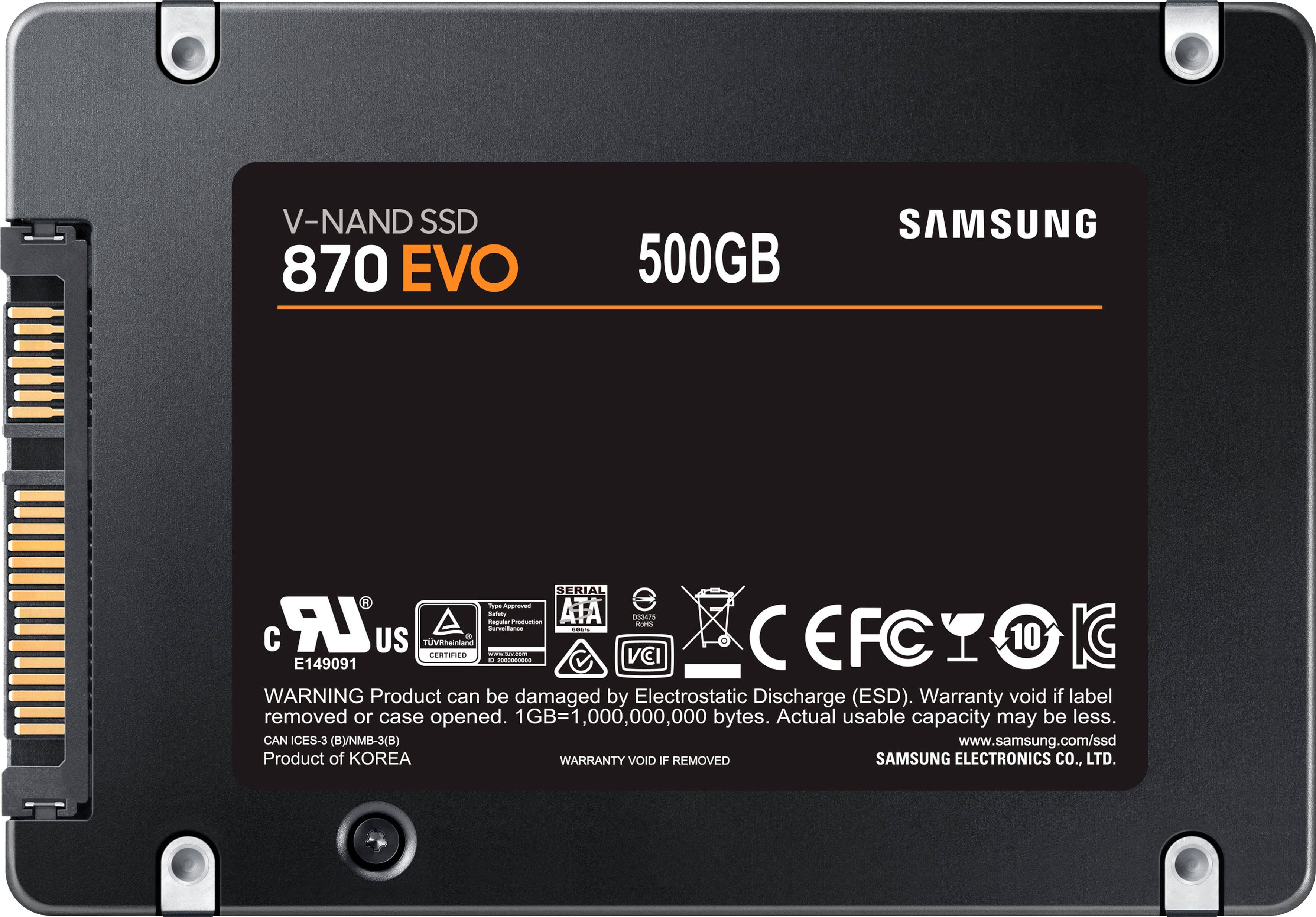 Samsung 870 EVO interne SSD (500 GB) 2,5