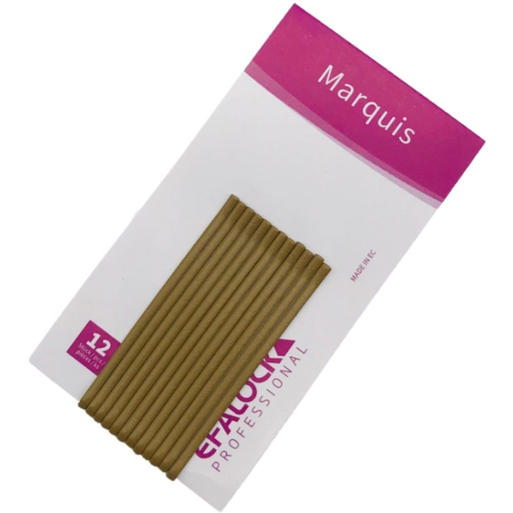 Efalock Marquis Haarklemmen 5cm gold matt 12 Stück