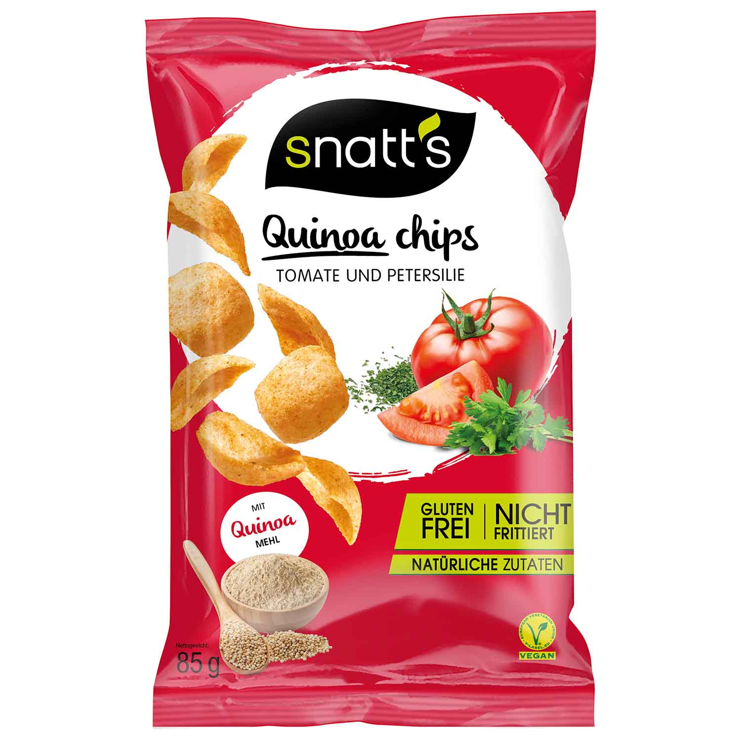 Snatt's Quinoa Chips Tomate und Petersilie 85g