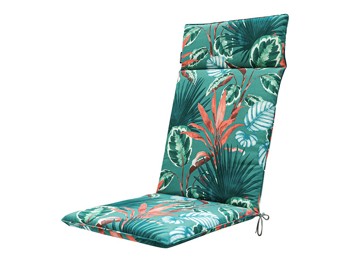 Madison Cala Sea Blue 120x50 Gartenstuhlkissen mit hoher Rückenlehne
