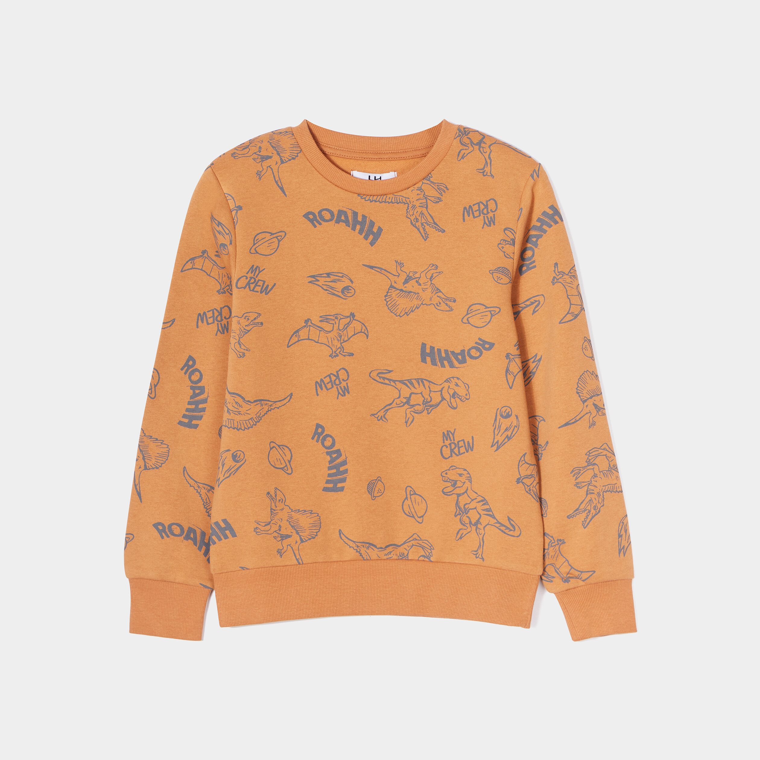 Sweat manches longues camel garçon | La Halle