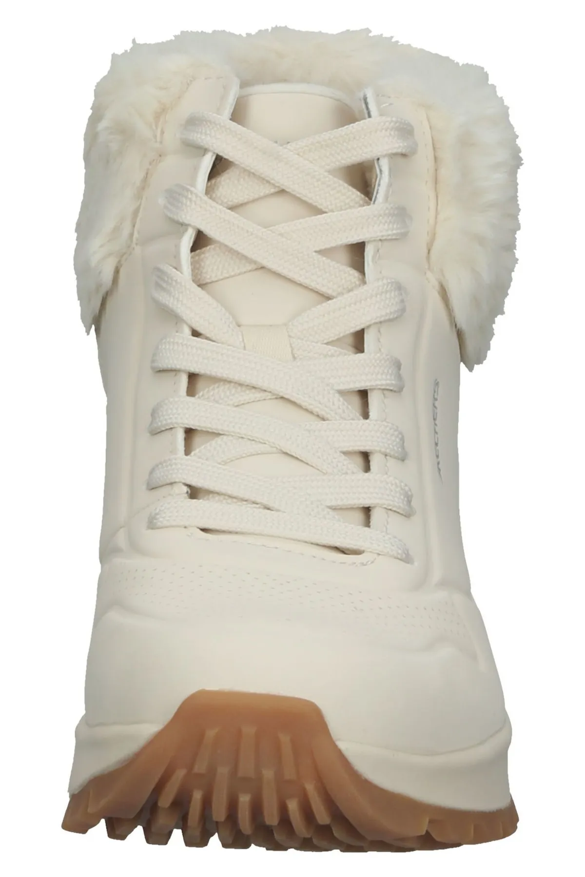SKECHERS  Stiefelette - Beige - Keilabsatz