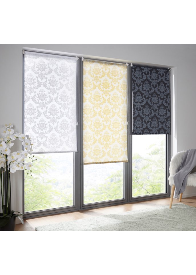 Sichtschutzrollo mit Ornament Druck