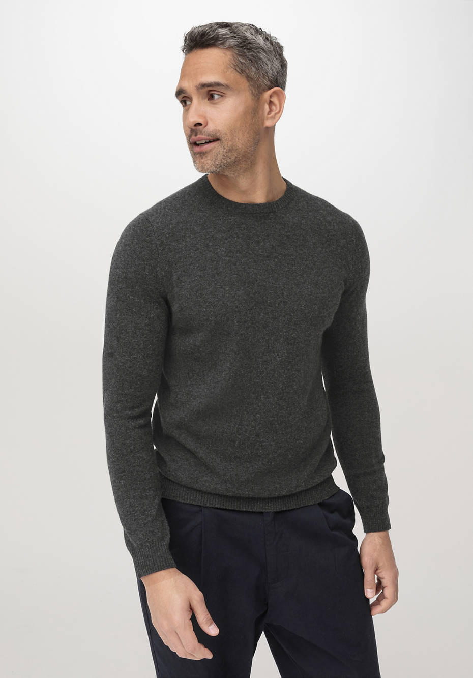 Pullover aus Schurwolle mit Kaschmir