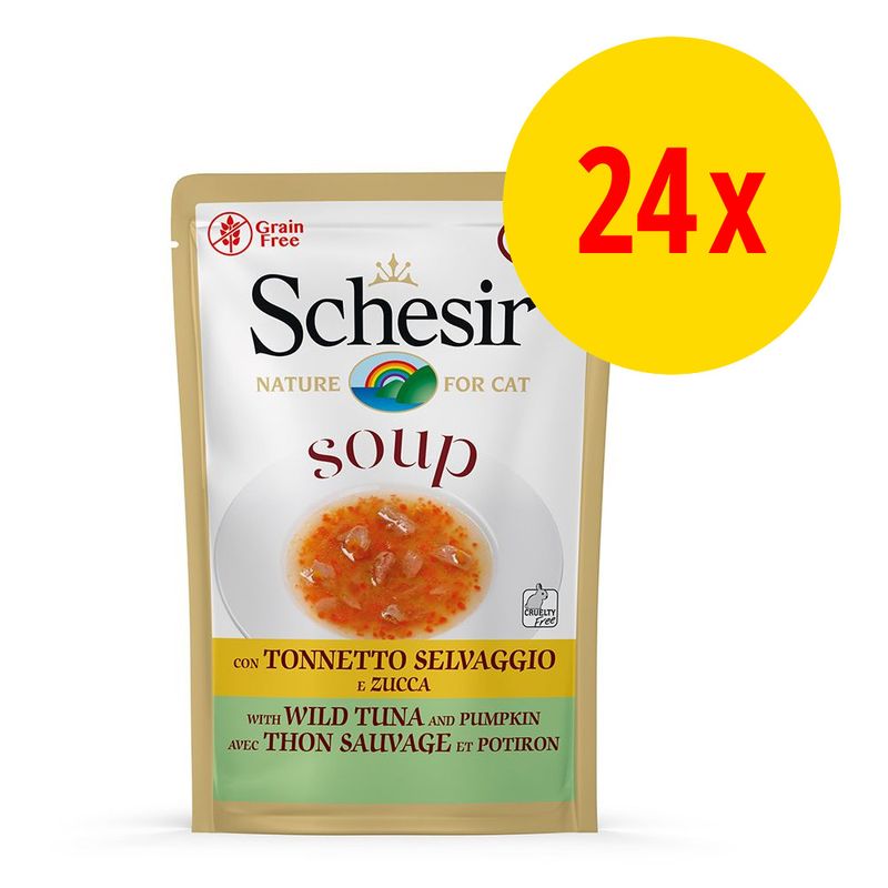 Sparpaket Schesir Cat Soup 24 x 85 g zu TOP-Preisen % | bitiba