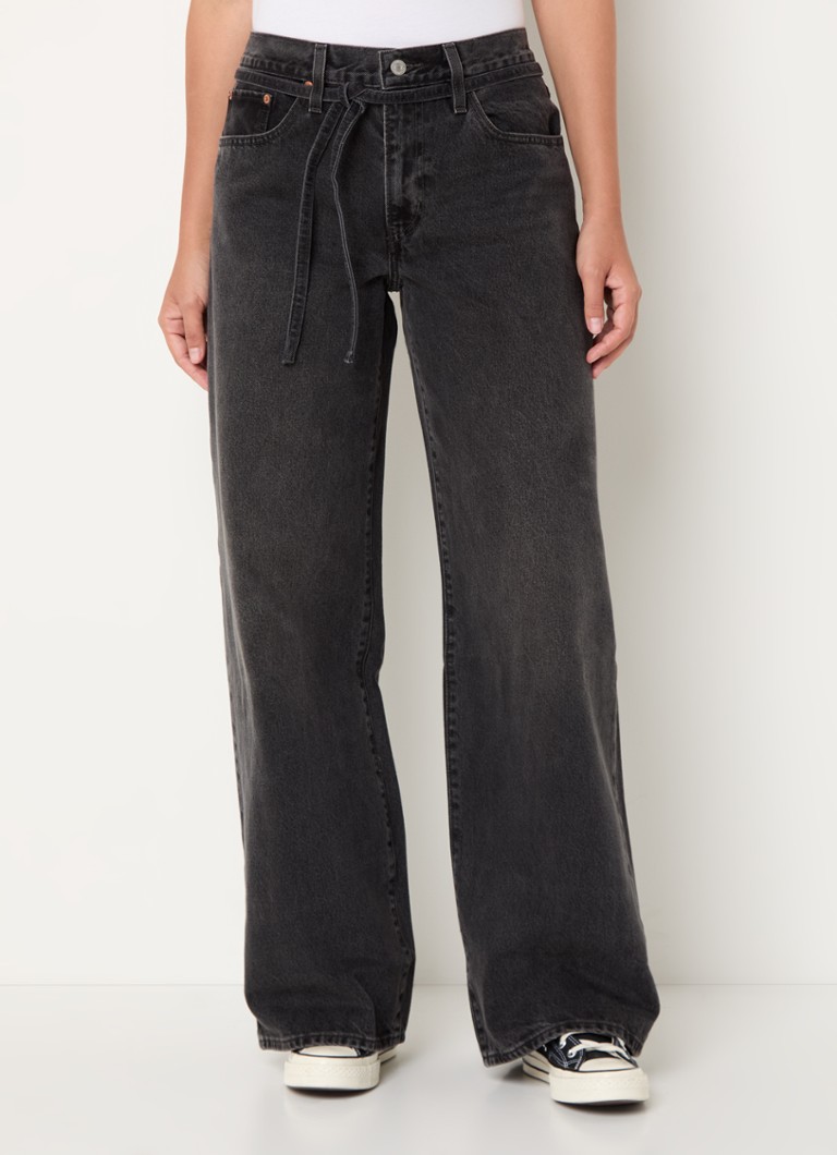 Levi's Mid waist loose fit jeans with tie belt and colored wash