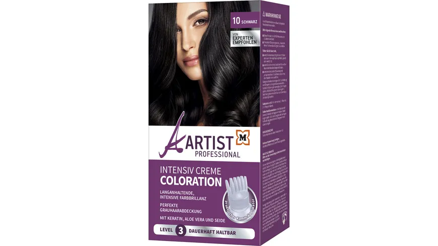 ARTIST Professional Intensiv Creme Coloration Level 3 10 - schwarz