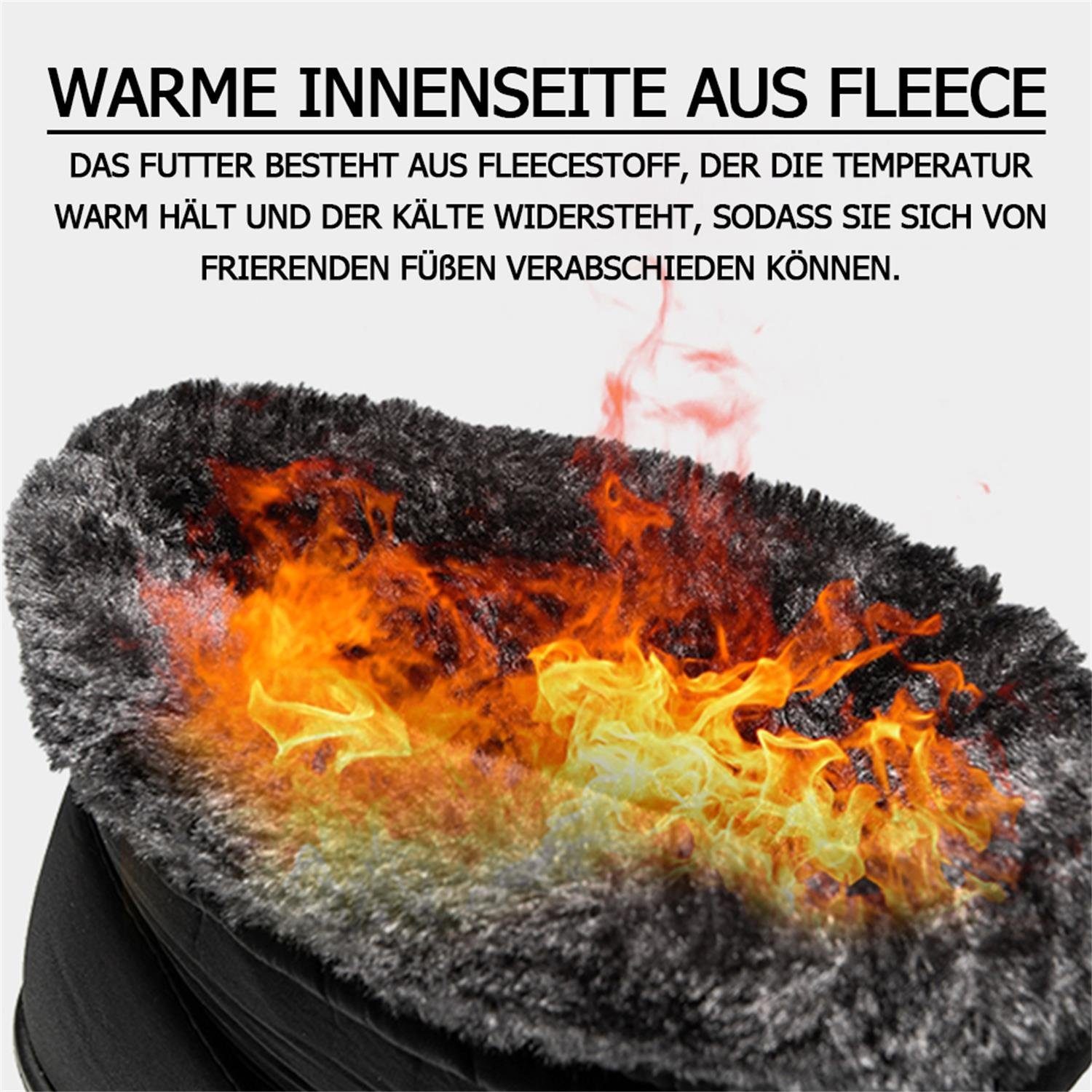 TOPMELON Schneestiefel Winterschuhe Damen Gefüttert Wasserdicht Snowboots