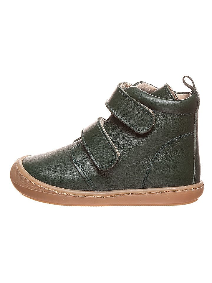 kmins Leder-Sneakers in Dunkelgrün günstig kaufen 21