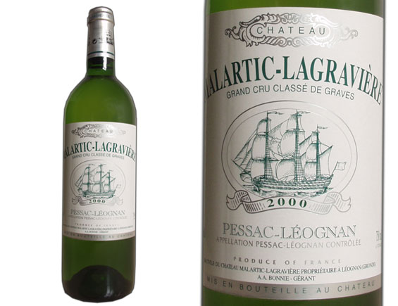 Château Malartic-Lagravière Blanc 2000, Cru Classé de Graves Bordeaux Pessac-Léognan