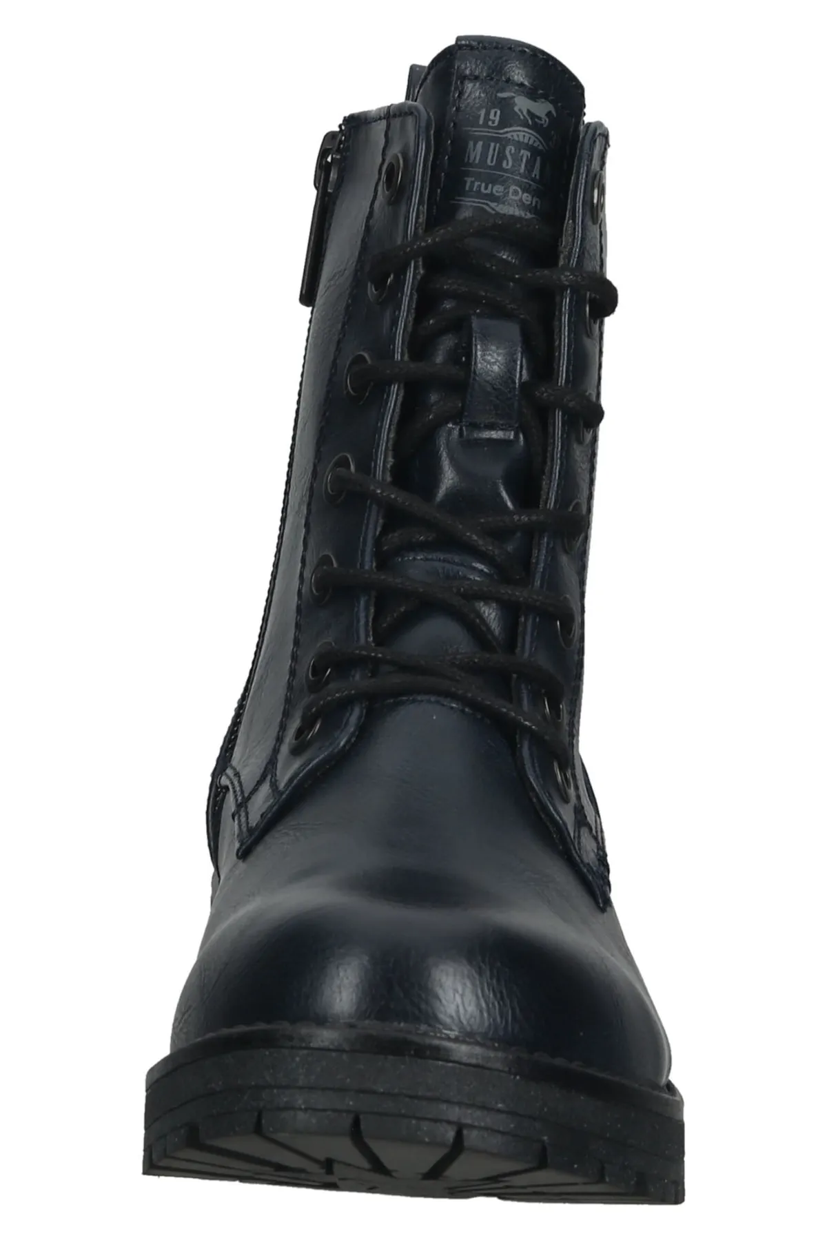 Mustang  Stiefelette - Dunkelblau - Blockabsatz