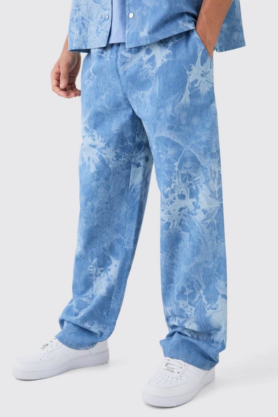 Lockere Jeans mit elastischem Bund