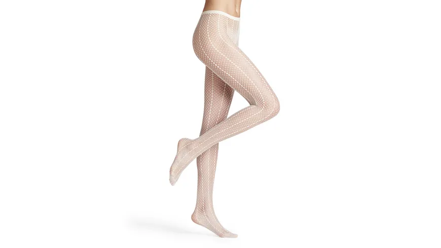 FALKE Damen Netzstrumpfhose Lady Suit weiß