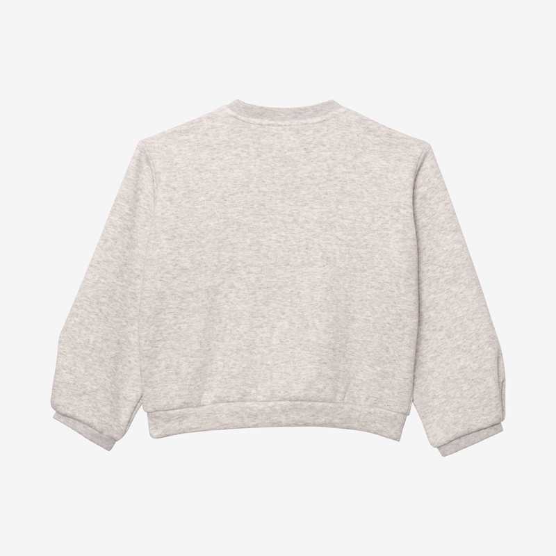Sweat fille message 3D gris fille Catimini