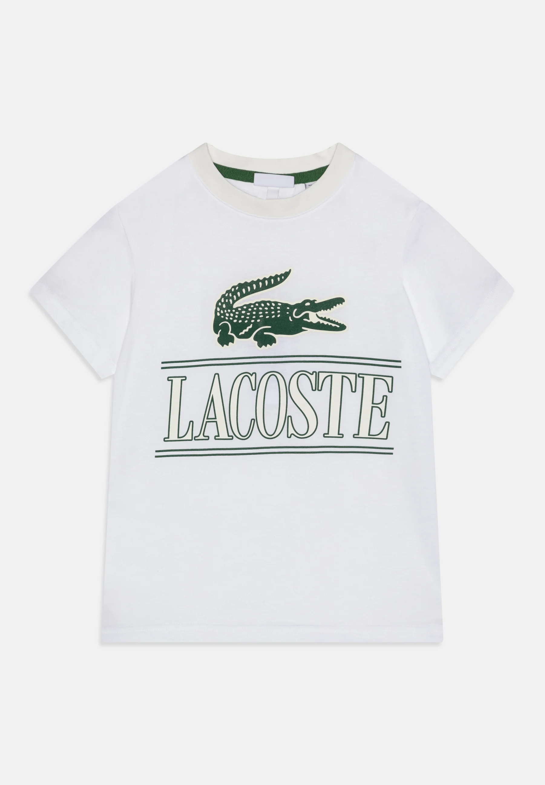 Lacoste TEE BIG CROCO AND SCRIPT - Camiseta con estampado