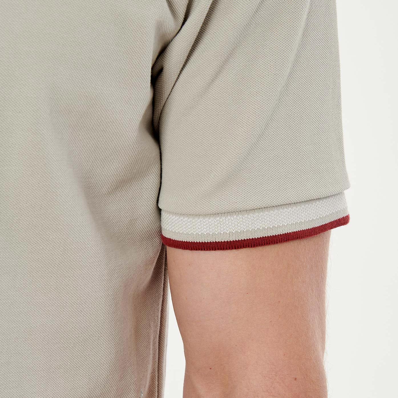 RAYOC  Polo gris homme 100% coton bio