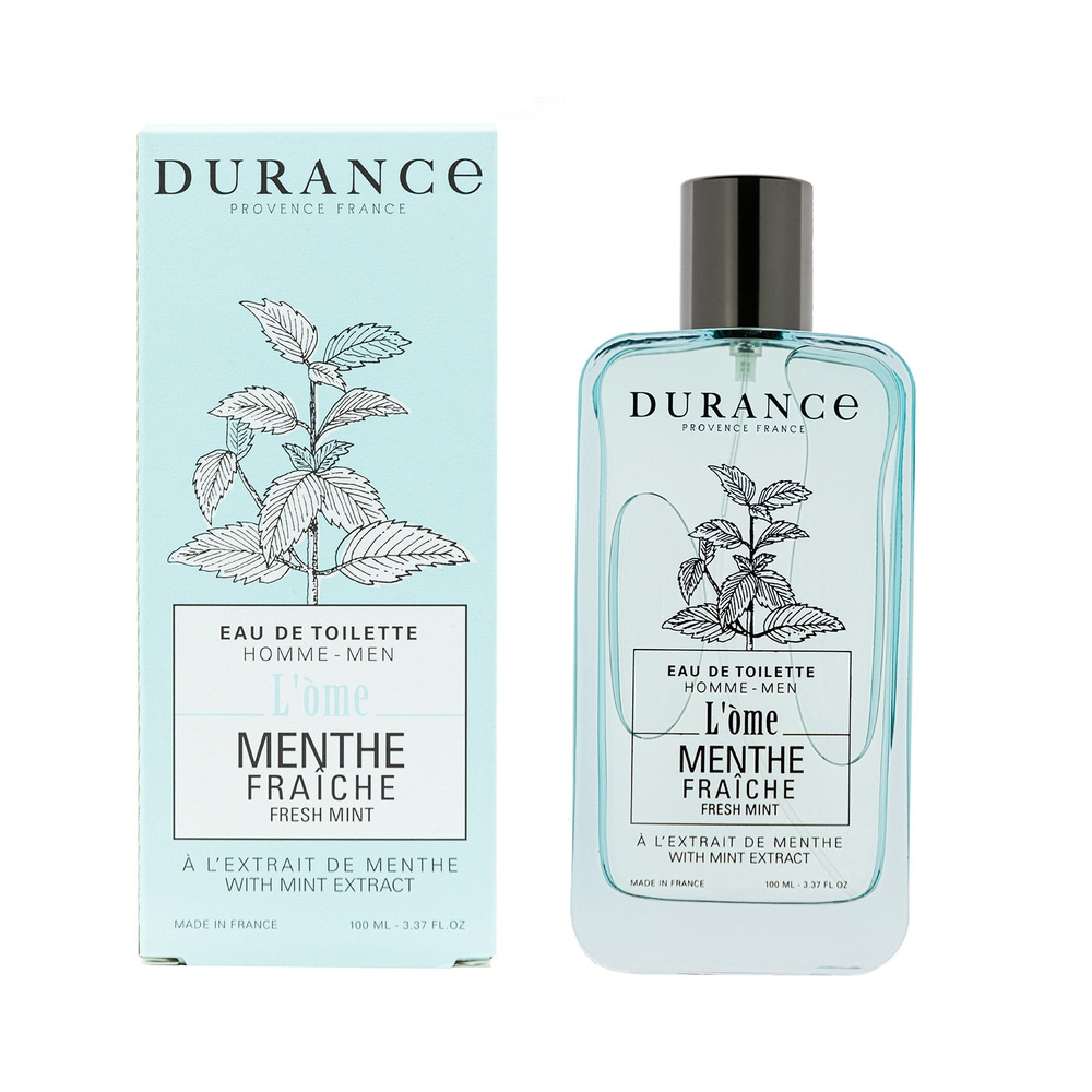 durance Menthe Fraîche à l'extrait de Menthe Eau de toilette 100 ml