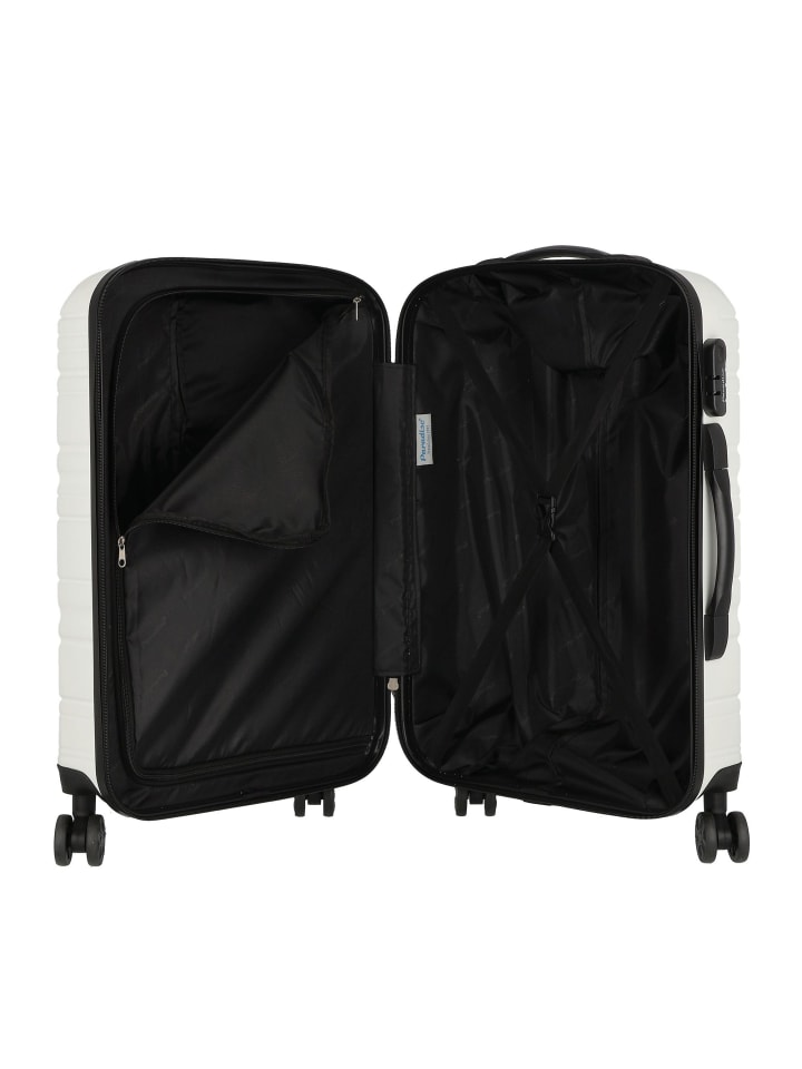 Check.In Paradise 4 Rollen Kofferset 3-teilig in weiß günstig kaufen onesize