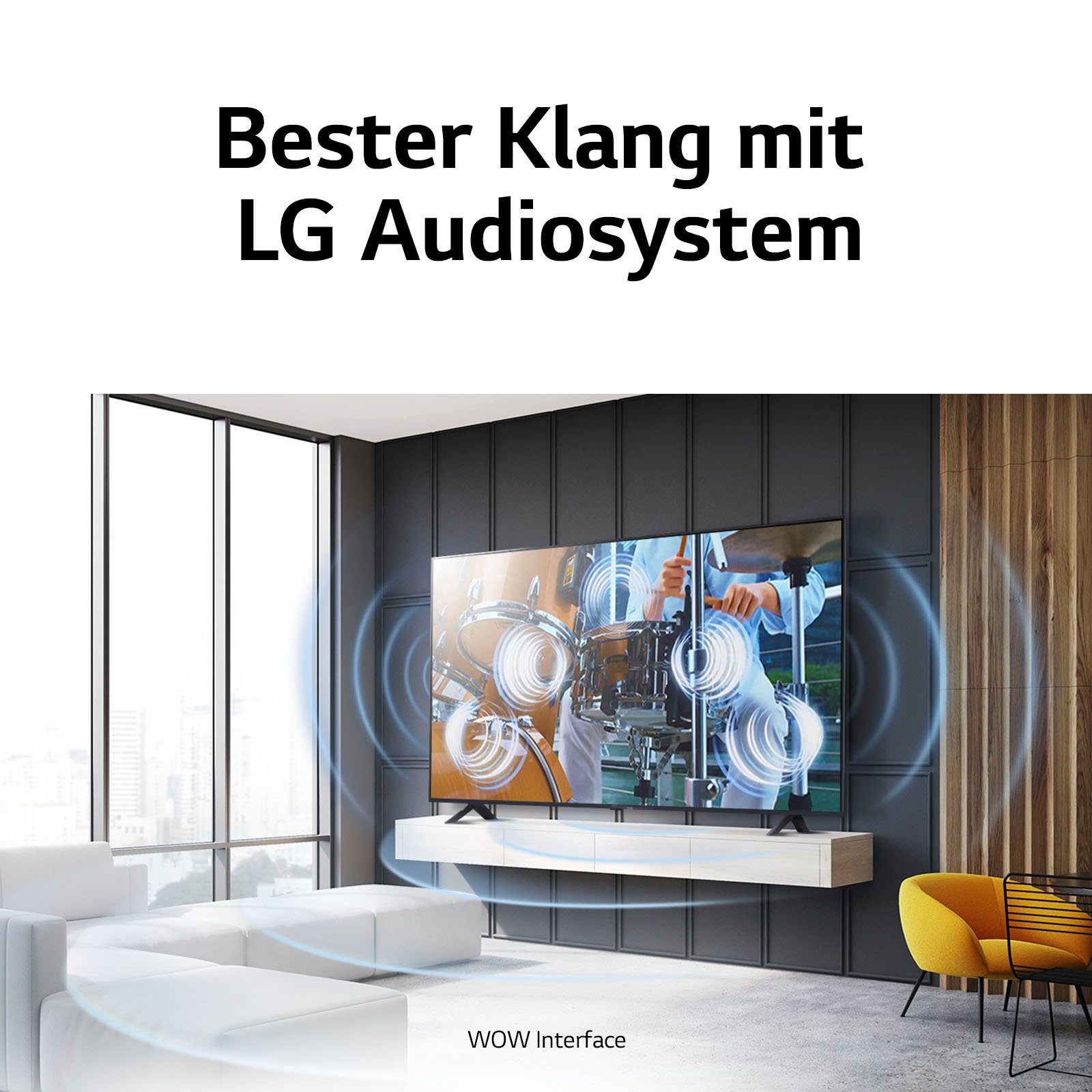 LG 43UR80006LJ LED-Fernseher (109 cm/43 Zoll, 4K Ultra HD, Smart-TV, UHD,α5 Gen6 4K AI-Prozessor,HDR10,AI Sound Pro,Filmmaker Mode)
