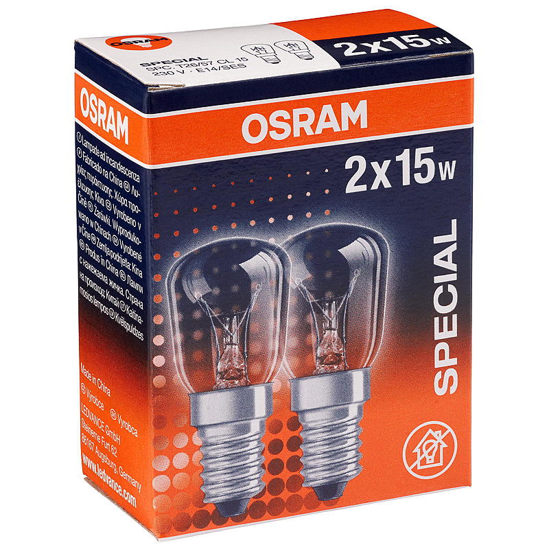 Osram Glødelampe mini 2-pk, 15 W E14 Osram