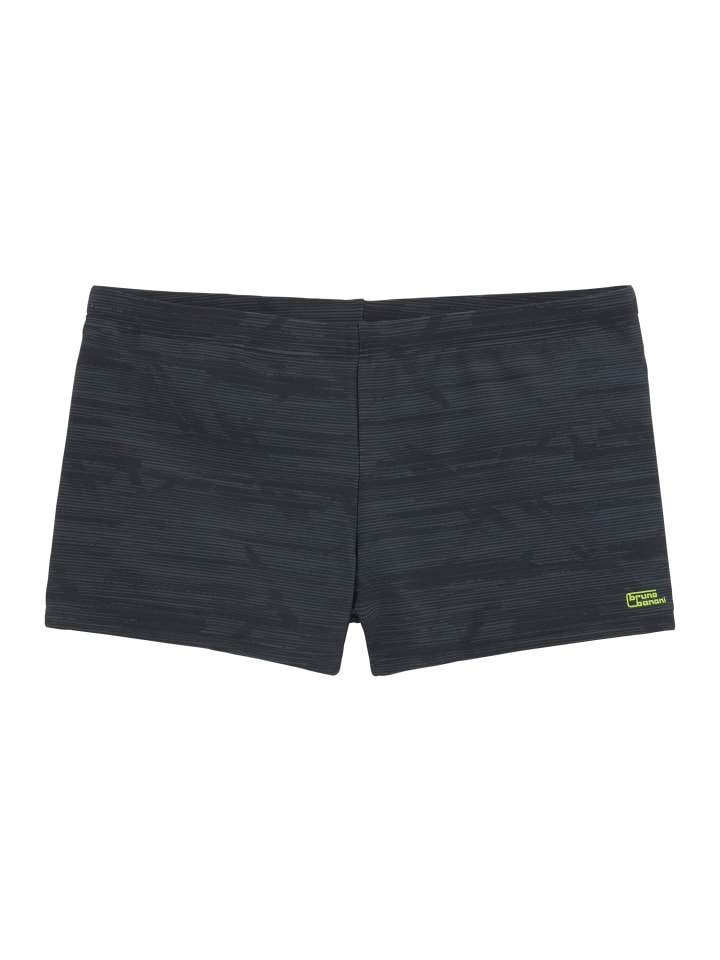 Bruno Banani Boxer-Badehose in schwarz-grau günstig kaufen