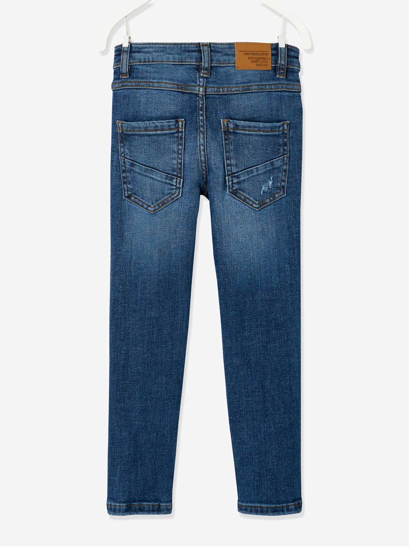 Jean slim Superflex garçon super extensible denim brut