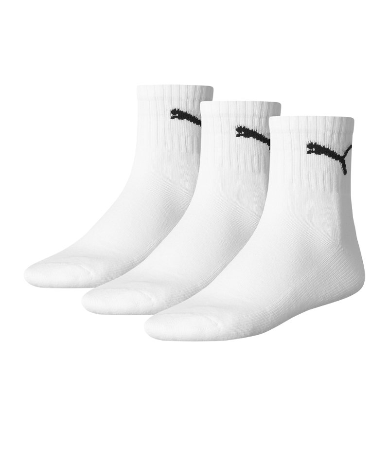 PUMA Short Crew 3er Pack Socken Weiss F300