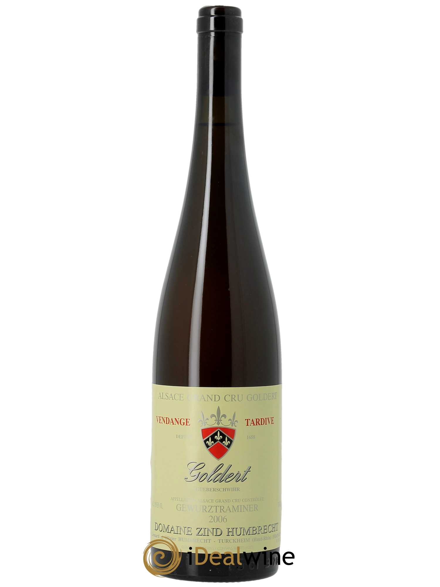 Gewurztraminer Goldert Grand Cru Vendanges Tardives Zind-Humbrecht (Domaine)  2006 - Lot de 1 Bouteille