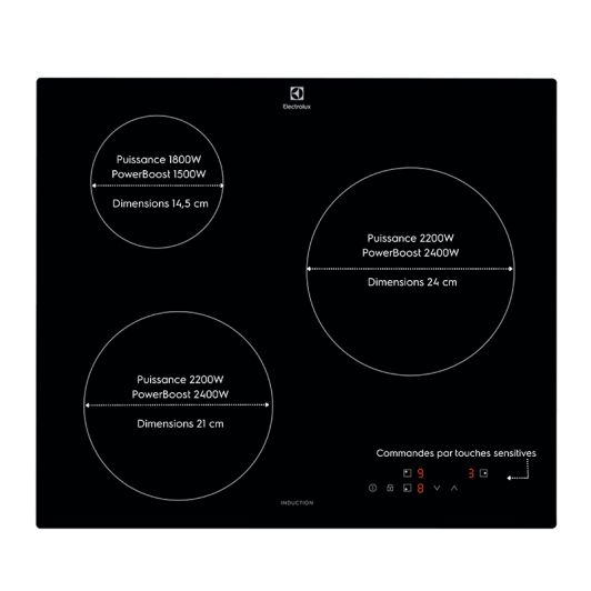 Plită cu inducție ELECTROLUX GIB60320CK