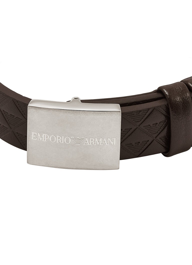 Emporio Armani Eagle leather bracelet EGS3135040