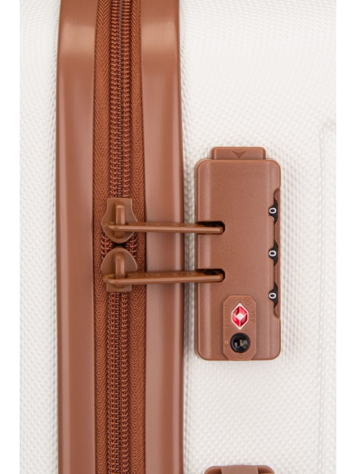travelite Trolley Bali 4w Trolley M in Weiss/Cognac günstig kaufen onesize