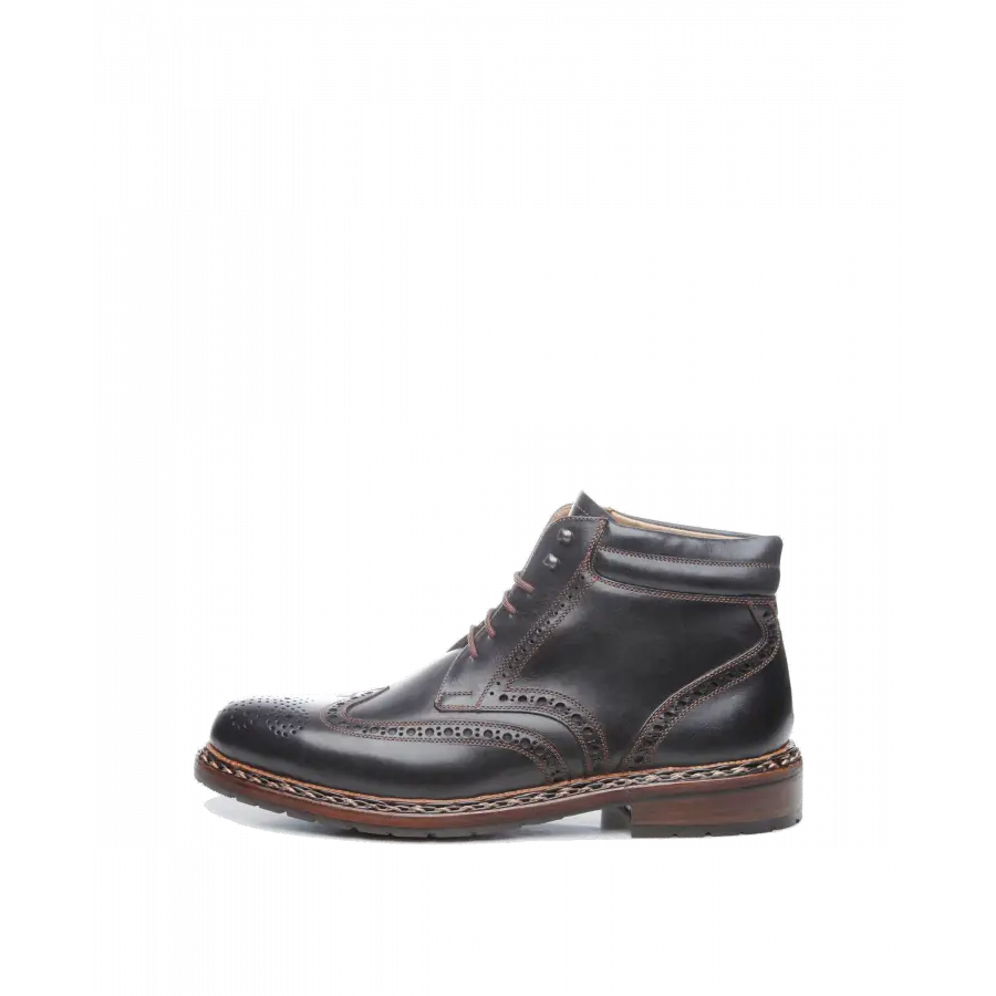 Heinrich Dinkelacker - Stiefeletten BUDA FULL-BROGUE SC Soft calf - schwarz