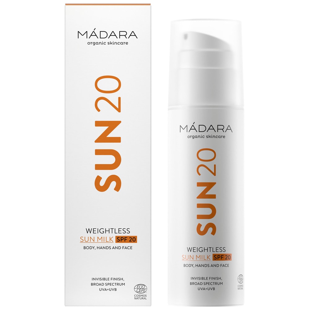 Madara Weightless Sun Milk Spf20 Lait Solaire Ultra Léger Protection Spf20