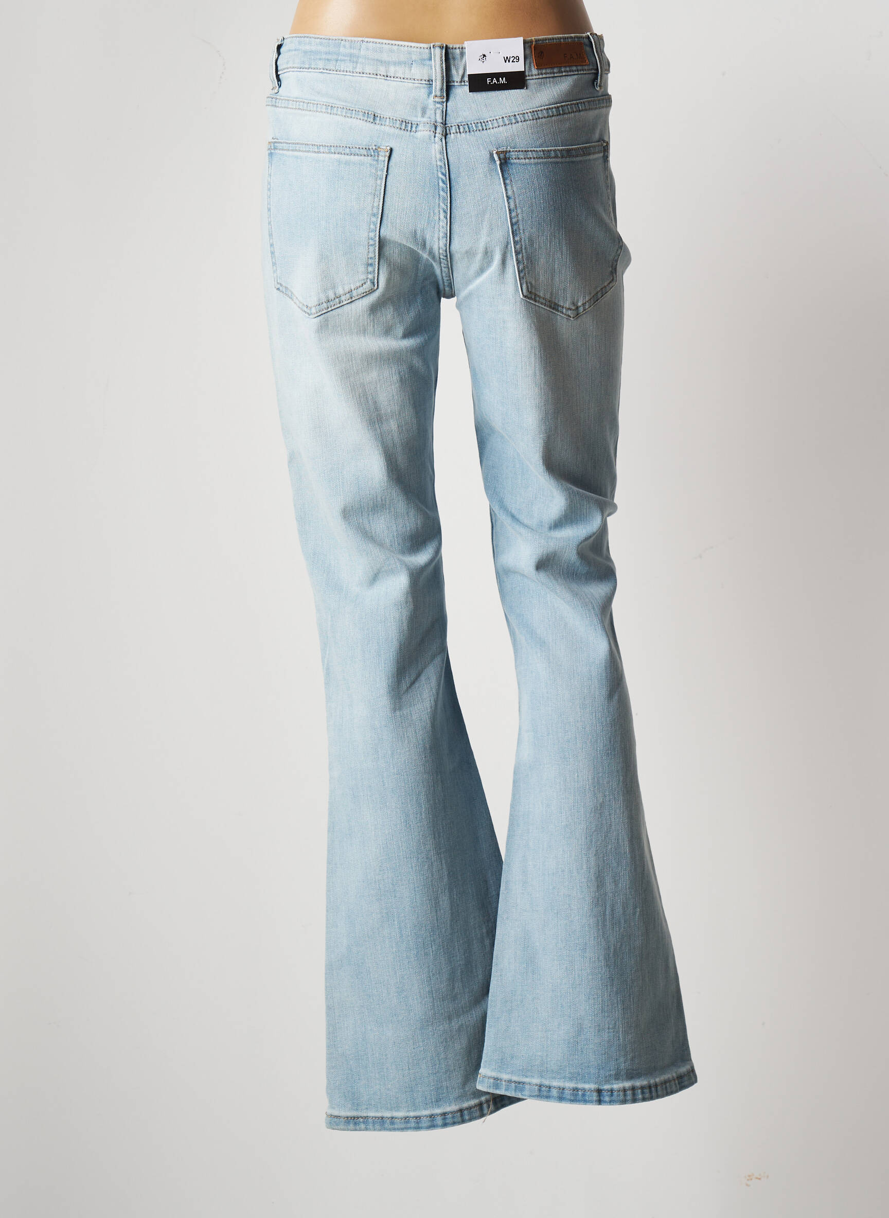 F A M  Jean Flare Femme couleur bleu