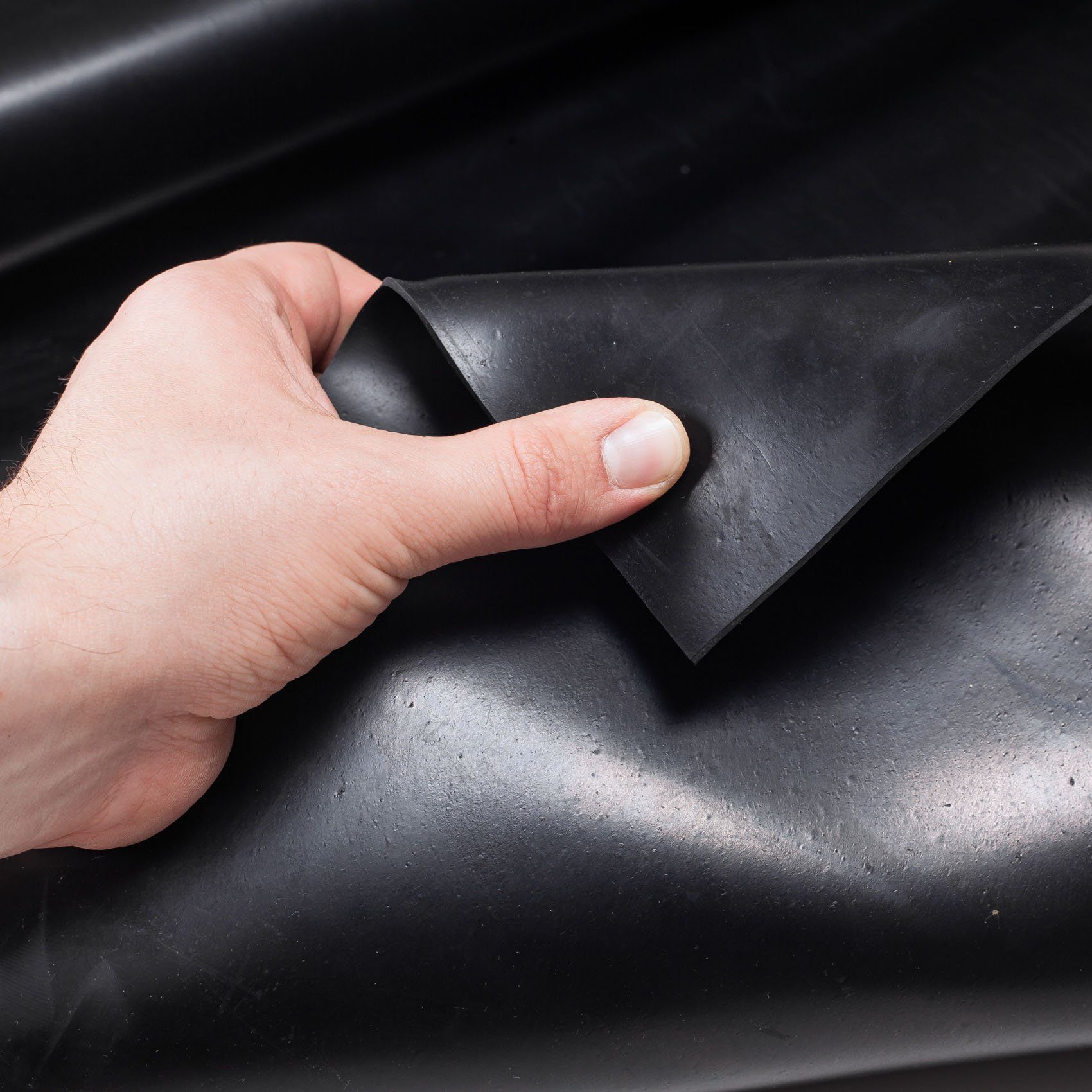 ANRO Gummimatte Bodenmatte Gummimatte Bodenbelag Glatt schwarz div. Größen, Einzelstück, 1-St., Glatt