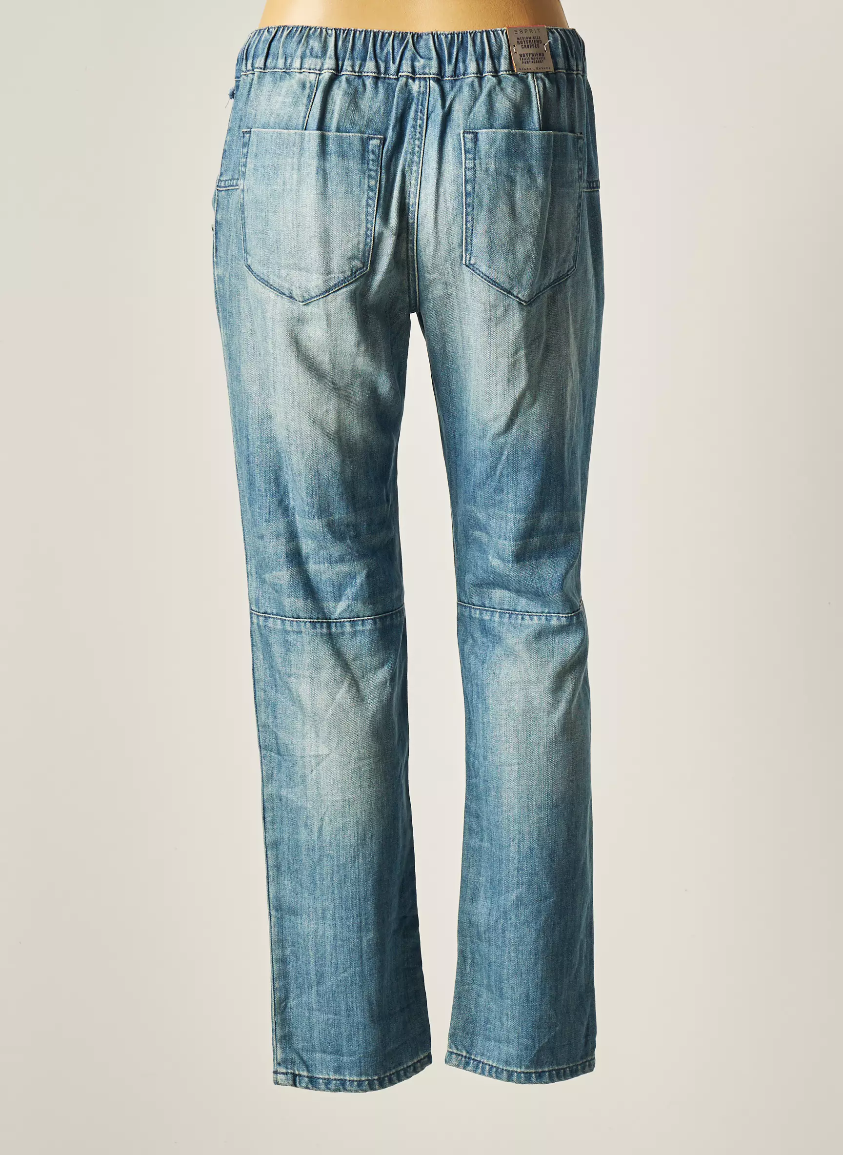 Esprit Pantalons Droits Femme couleur bleu
