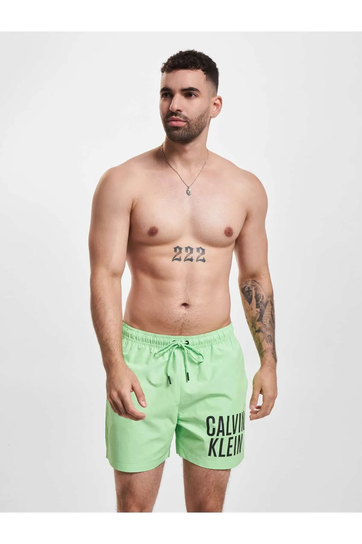 Calvin Klein  Badeshorts - Grün - Unifarben