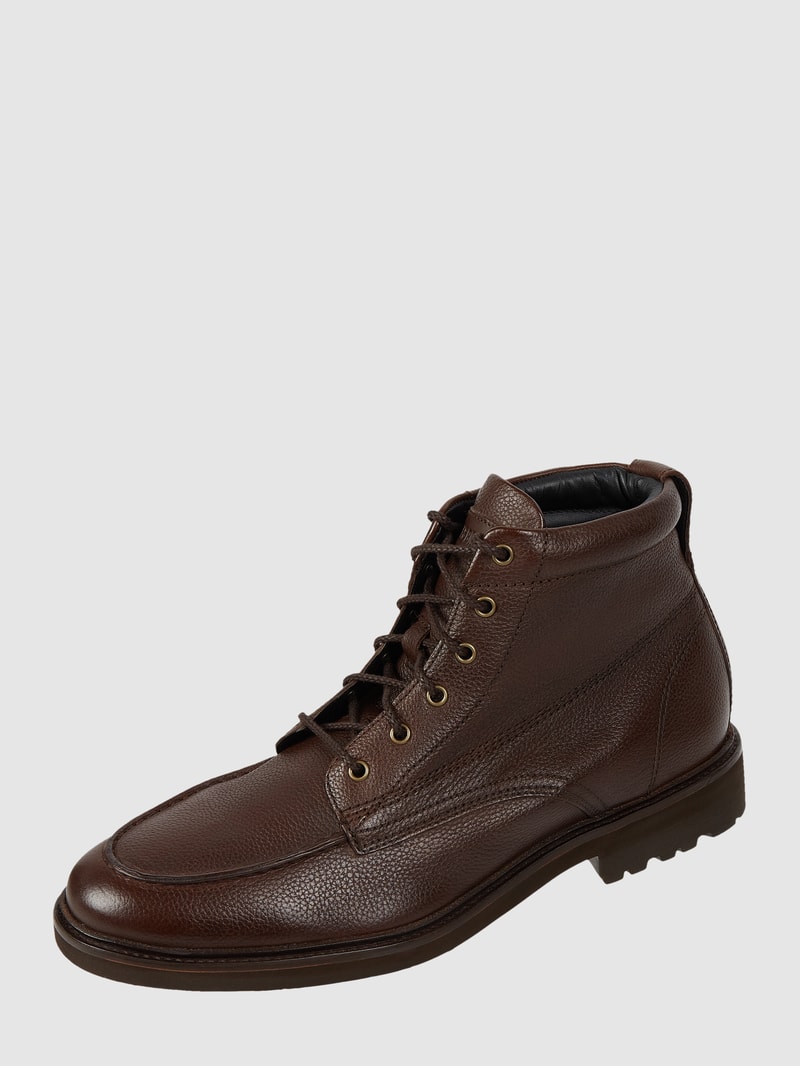 Boots mit Schnürverschluss Modell 'Ken18' in dunkelbraun