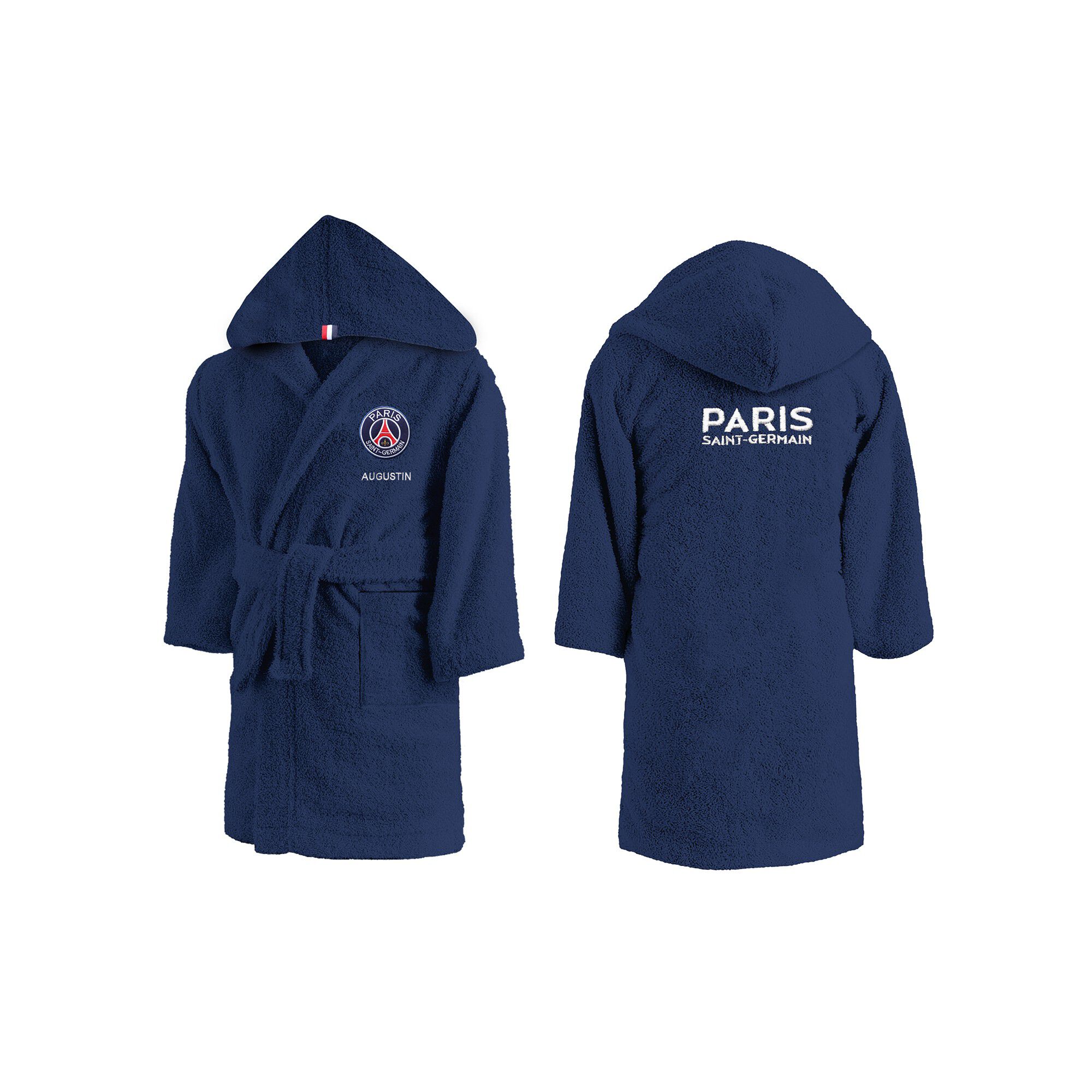 Peignoir enfant PSG personnalisable