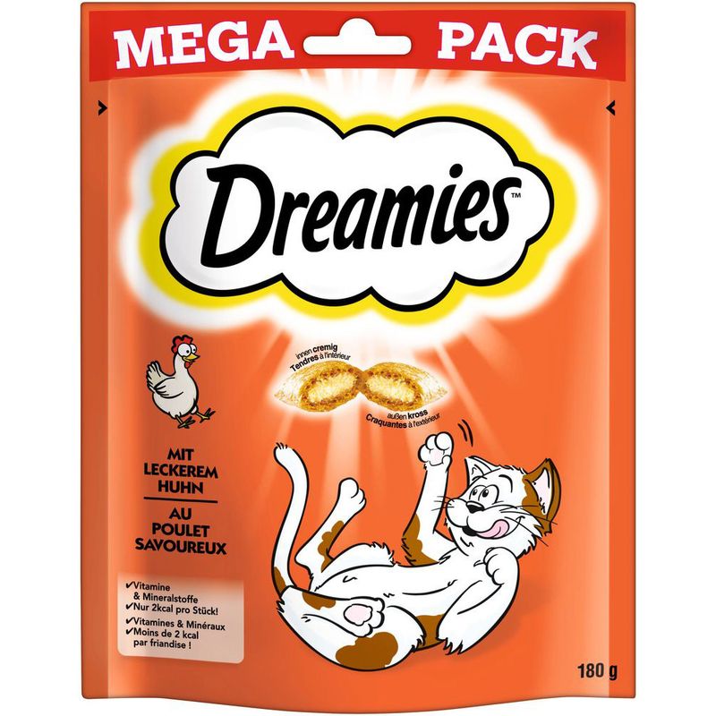 Sparpaket Dreamies Katzensnacks Mega Pack 4 x 180 g