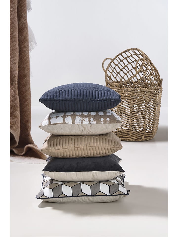 Villa Collection Kissen in Grau/ Beige/ Weiß - (L)50 x (B)50 cm günstig kaufen onesize