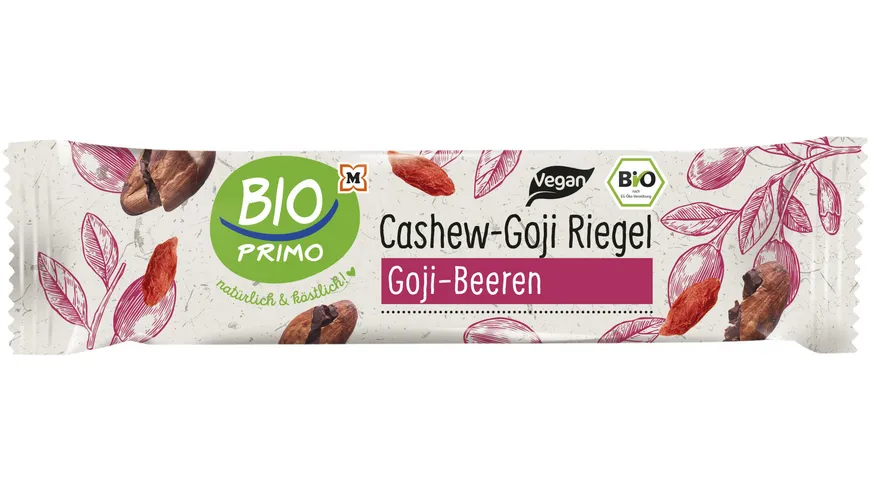 BIO PRIMO Bio Riegel Cashew & Gojibeeren 40 g