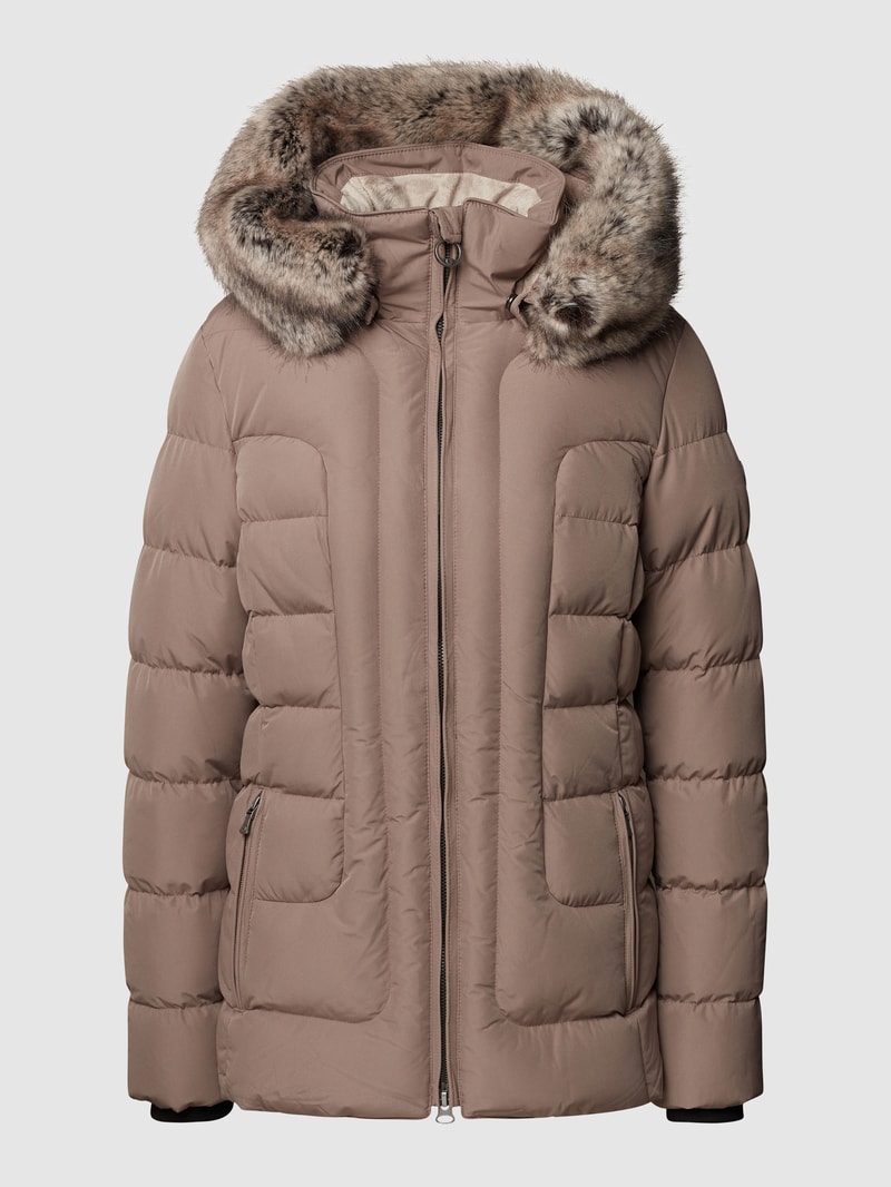 Funktionsjacke mit abnehmbarer Kapuze Modell 'Belvitesse Medium' in sand