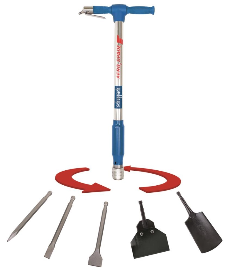 Scheppach 5909601900 Pneumatisches 5-in-1-Werkzeug AERO 2 SPADE