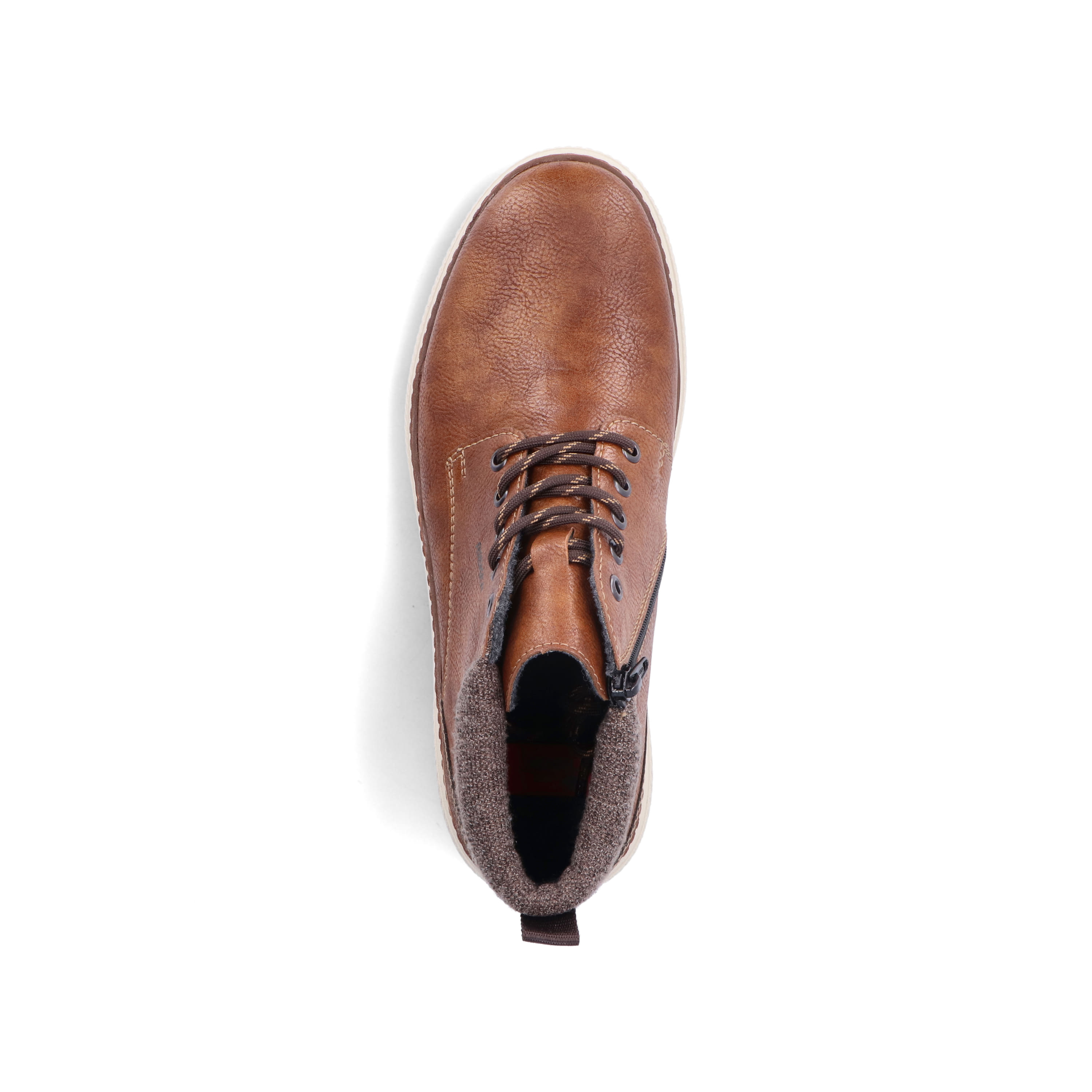 Rieker Herren Schnürstiefel kastanienbraun
